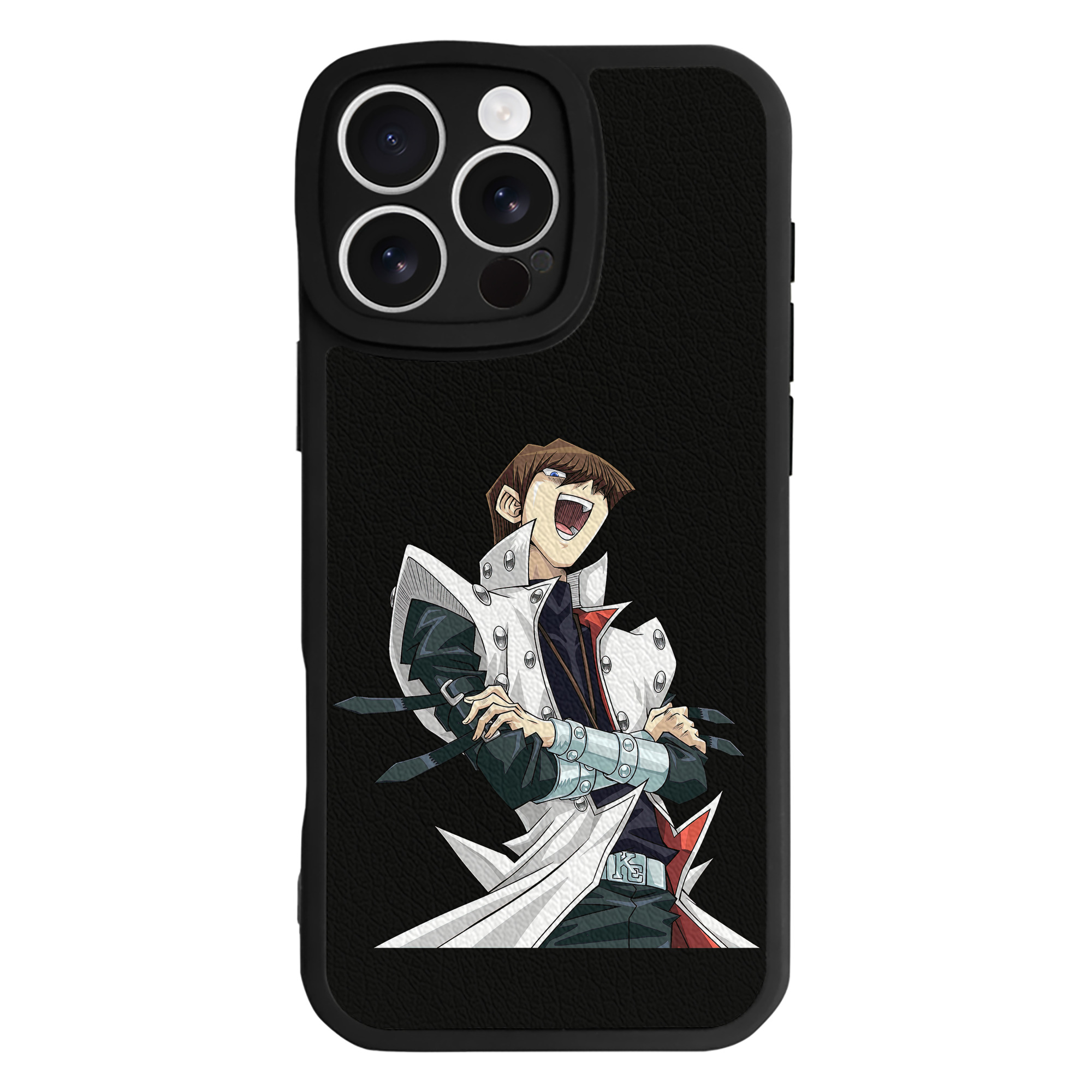 （画像用） 遊☆戯☆王 Yu-Gi-Oh! 【iPhone 16シリーズ対応】シリコンスマホケース（レザー調） 材質：シリコン
